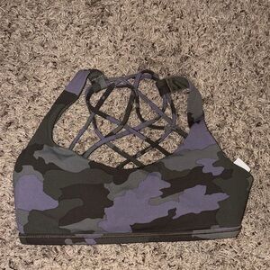 Camo lululemon sports bra